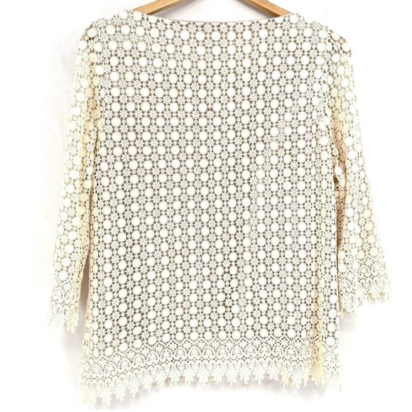 GANT Rugger Lazy Top Cotton Blouse Tunic Designer Luxury Size UK42 USA L Beige - Picture 5 of 10